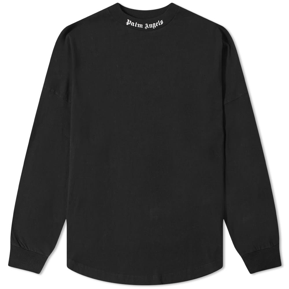 Tričko Palm Angels Logo Mock Neck Tee Čierna | PMAB001C99JER0011001, 0