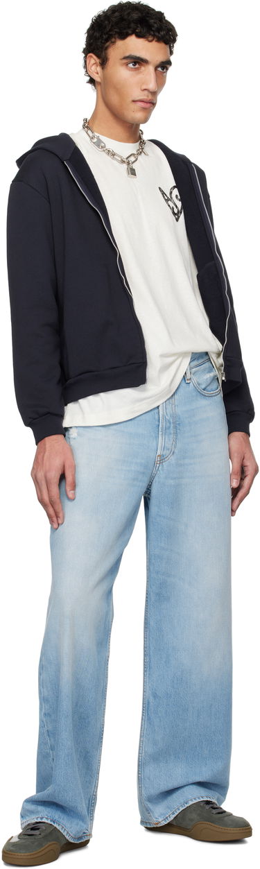 Tričko Acne Studios Acne Studios Logo Long Sleeve T-Shirt Biela | CL0338-, 3