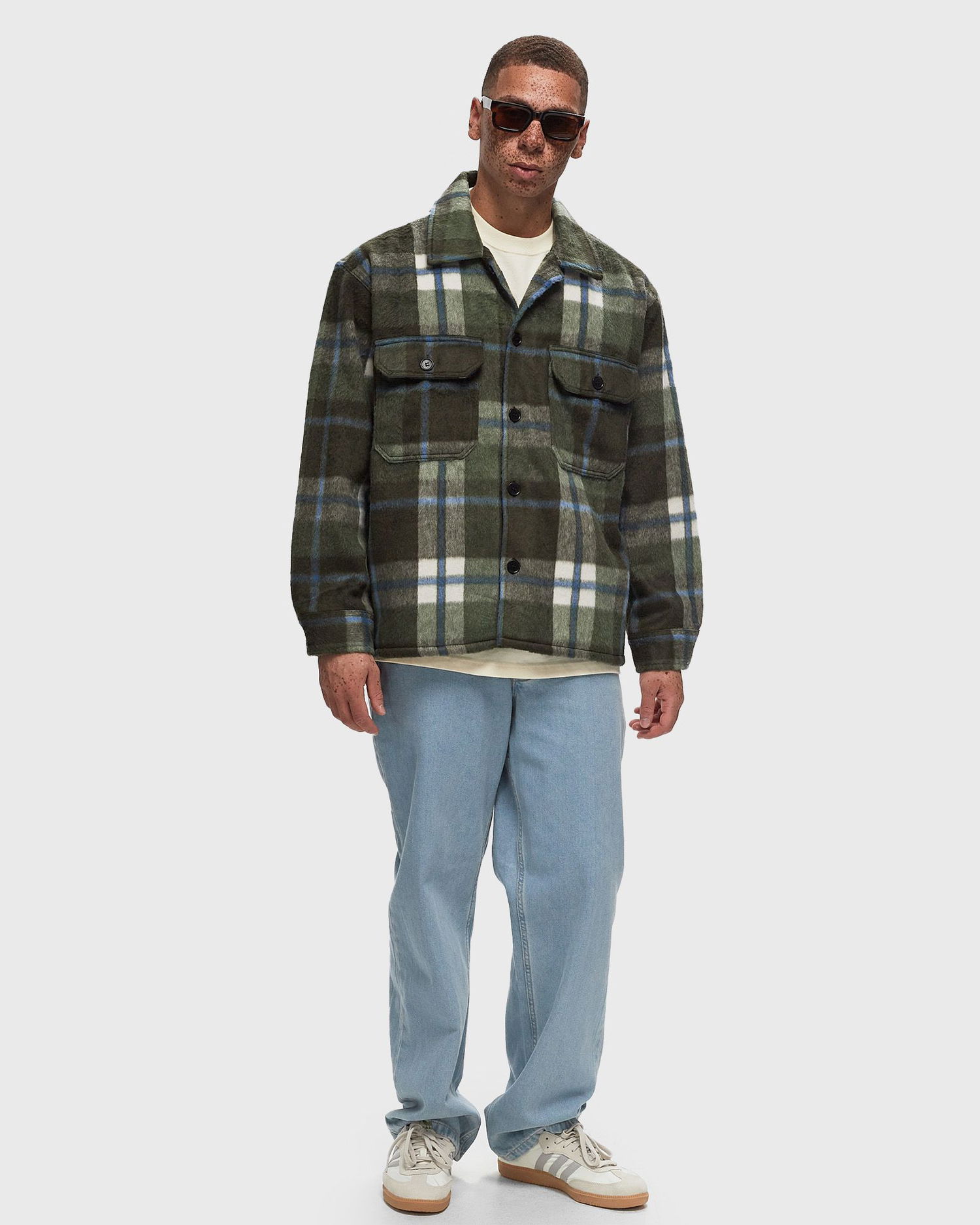 Bunda OBEY Stanton Shirt Jacket Zelené | 121160062-RSI, 1