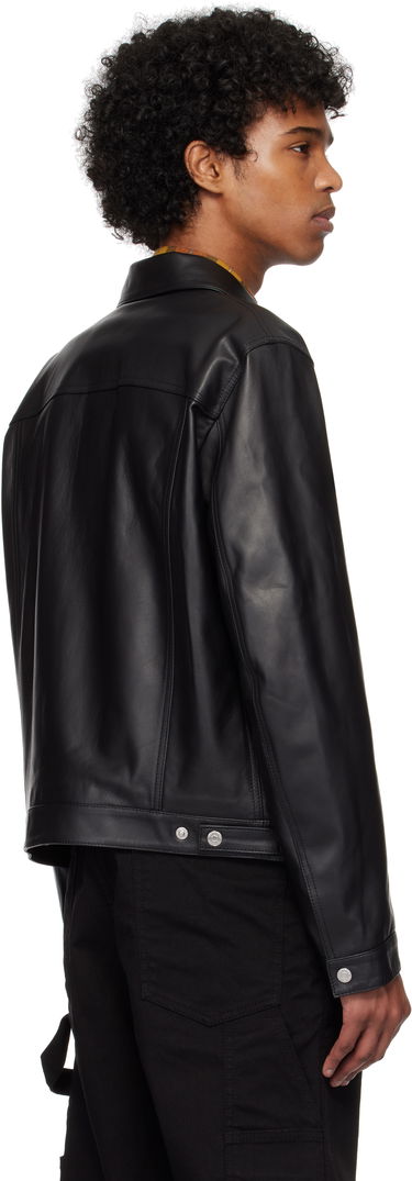 Bunda DSQUARED2 Dsquared2 Boxy Jean Leather Jacket Čierna | S74AM1571_SY1491, 2