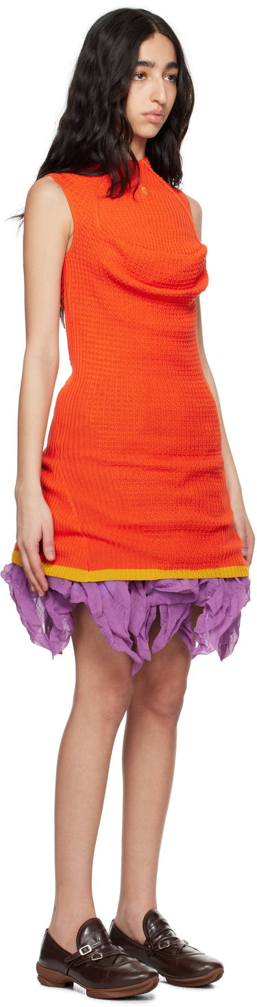 Šaty KIKO KOSTADINOV Kiko Kostadinov Vecto Knit Tunic Minidress Oranžová | KKWSS25KN03-94, 1