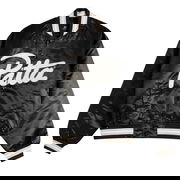 Patta Script Logo Satin Varsity Jacket, Size Small