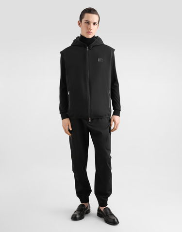 Vesta Dolce & Gabbana Dolce & Gabbana Technical Fabric Hooded Vest Čierna | G9AOGTFUGS1N0000, 1