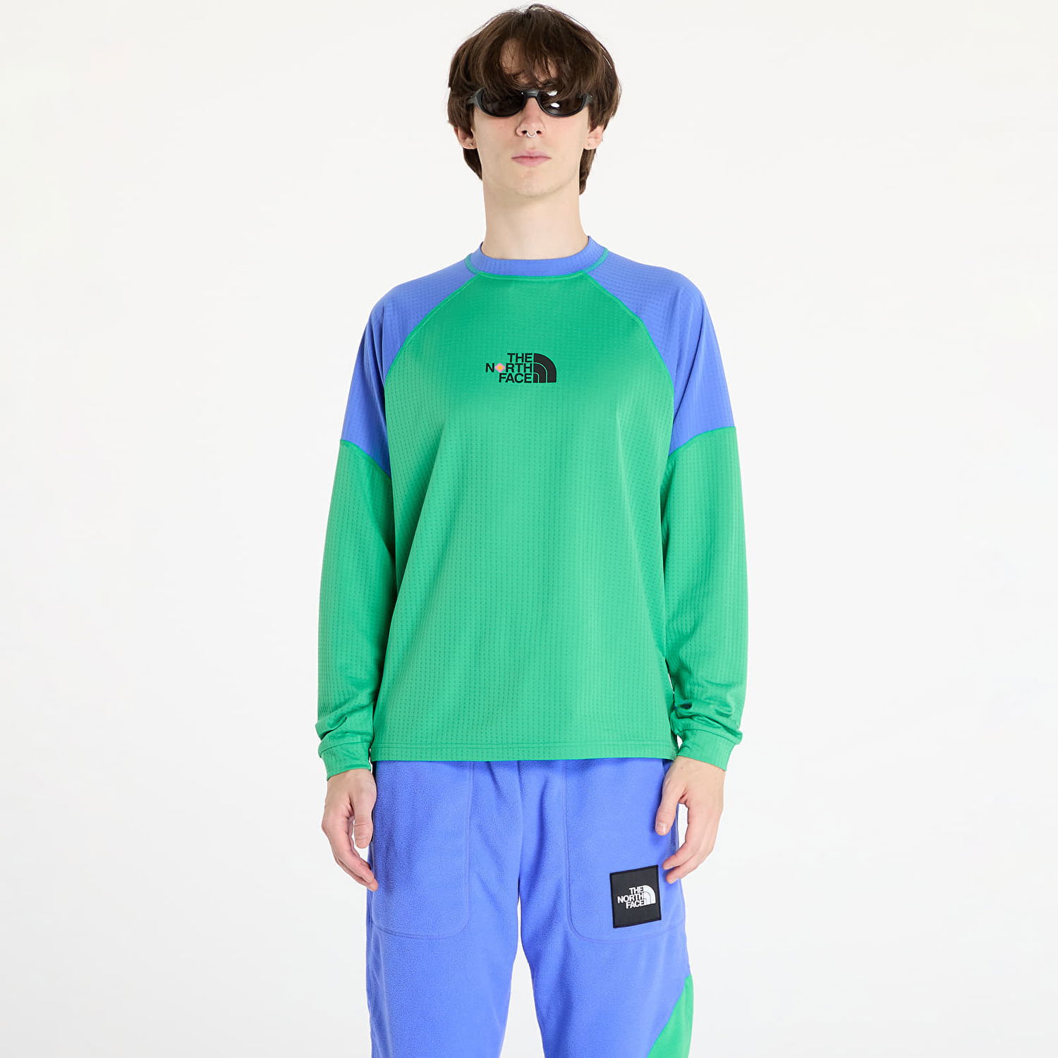 Tričko The North Face Yinka Ilori x Long Sleeve Tech Tee Optic Emerald Zelené | NF0A89GMPO81, 0