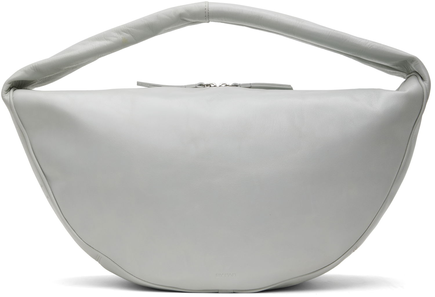 Kabelka BY FAR BY FAR Maxi Cush Shoulder Bag Šedá | MWBSB022CL034WH025PL, 0