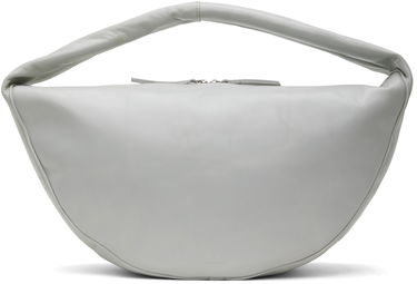 Kabelka BY FAR BY FAR Maxi Cush Shoulder Bag Šedá | MWBSB022CL034WH025PL, 0
