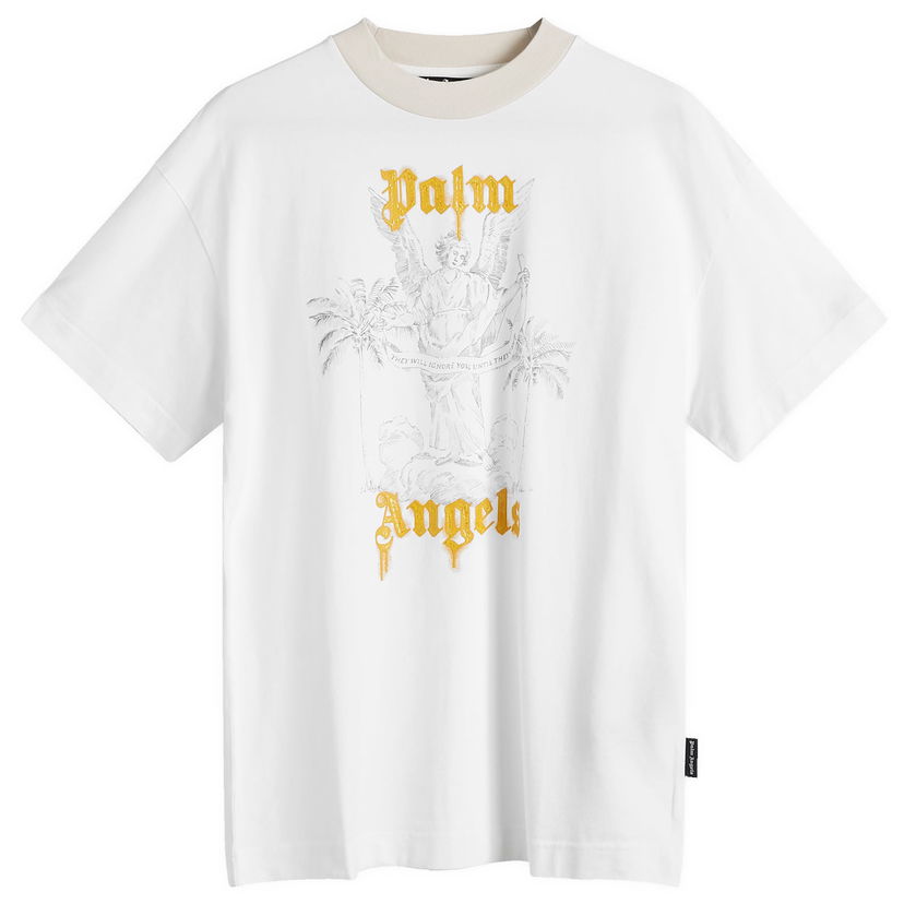 Tričko Palm Angels Angel Pencil T-Shirt Biela | PMAA001F24JER0040322