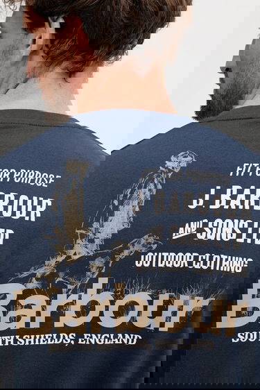 Tričko Barbour Barbour Long Sleeve Graphic T-Shirt Navy | MTS1471, 5