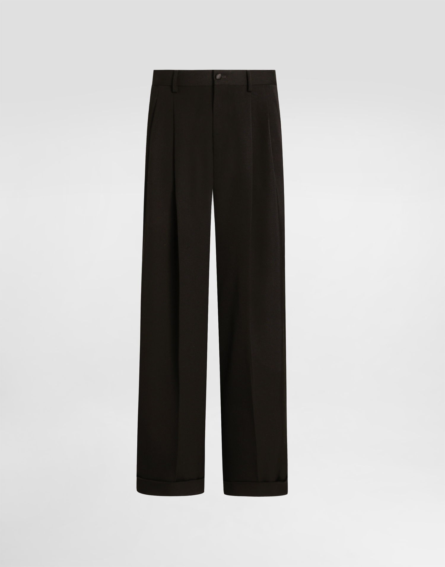 Nohavice Dolce & Gabbana Wool Gabardine Trousers Čierna | GP17DTFU21EN0000_1, 0