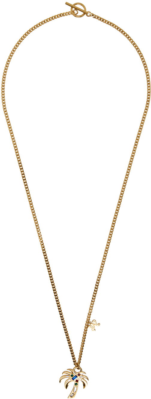 Náhrdelník Palm Angels Palm Necklace "Gold" Metalická | PMOB103R24MAT0017684