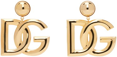 Náušnice Dolce & Gabbana Gold 'DG' Earrings Metalická | WEN6P3 W1111, 0