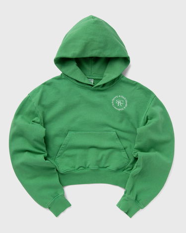 Mikina Sporty & Rich SRHWC Cropped Hoodie Zelené | WS070S405SV, 0