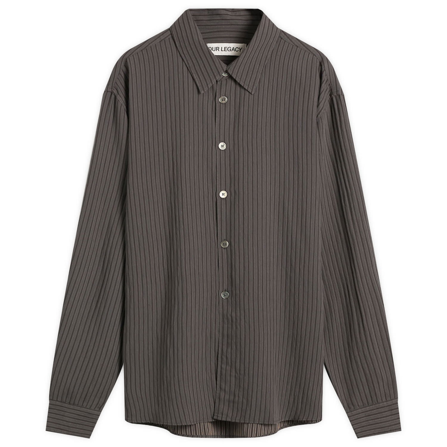 Košeľa OUR LEGACY Our Legacy Beyond Striped Ceremony Viscose Shirt Šedá | M4252BIS, 1