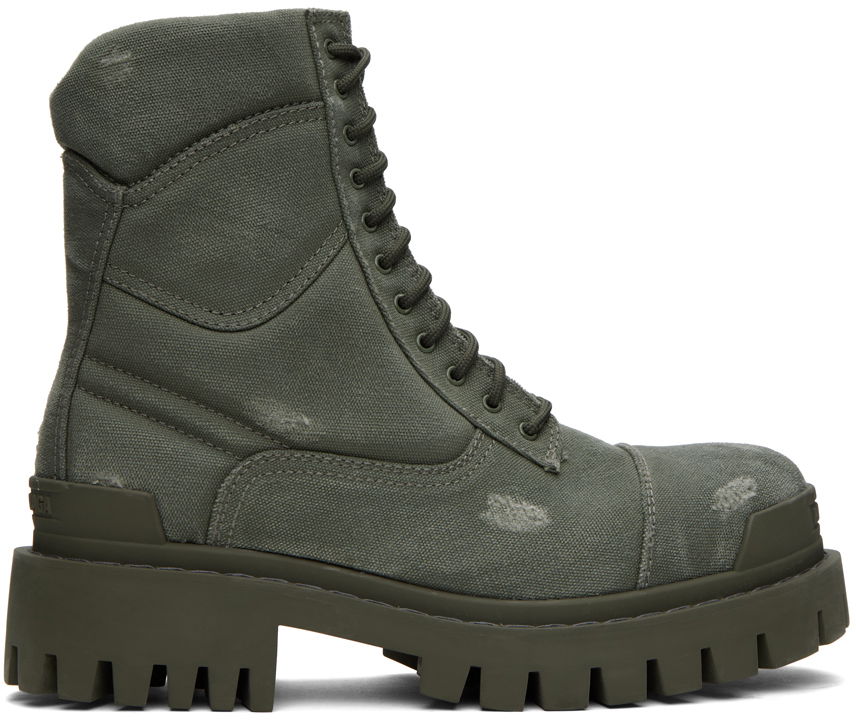 Tenisky a topánky Balenciaga Combat Strike Boots "Green" Zelené | 694042-W2H11-3300, 0