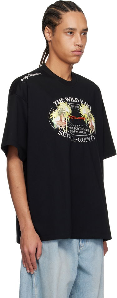 Tričko WOOYOUNGMI WOOYOUNGMI Palm Tree Graphic T-Shirt Čierna | W251TS19, 1