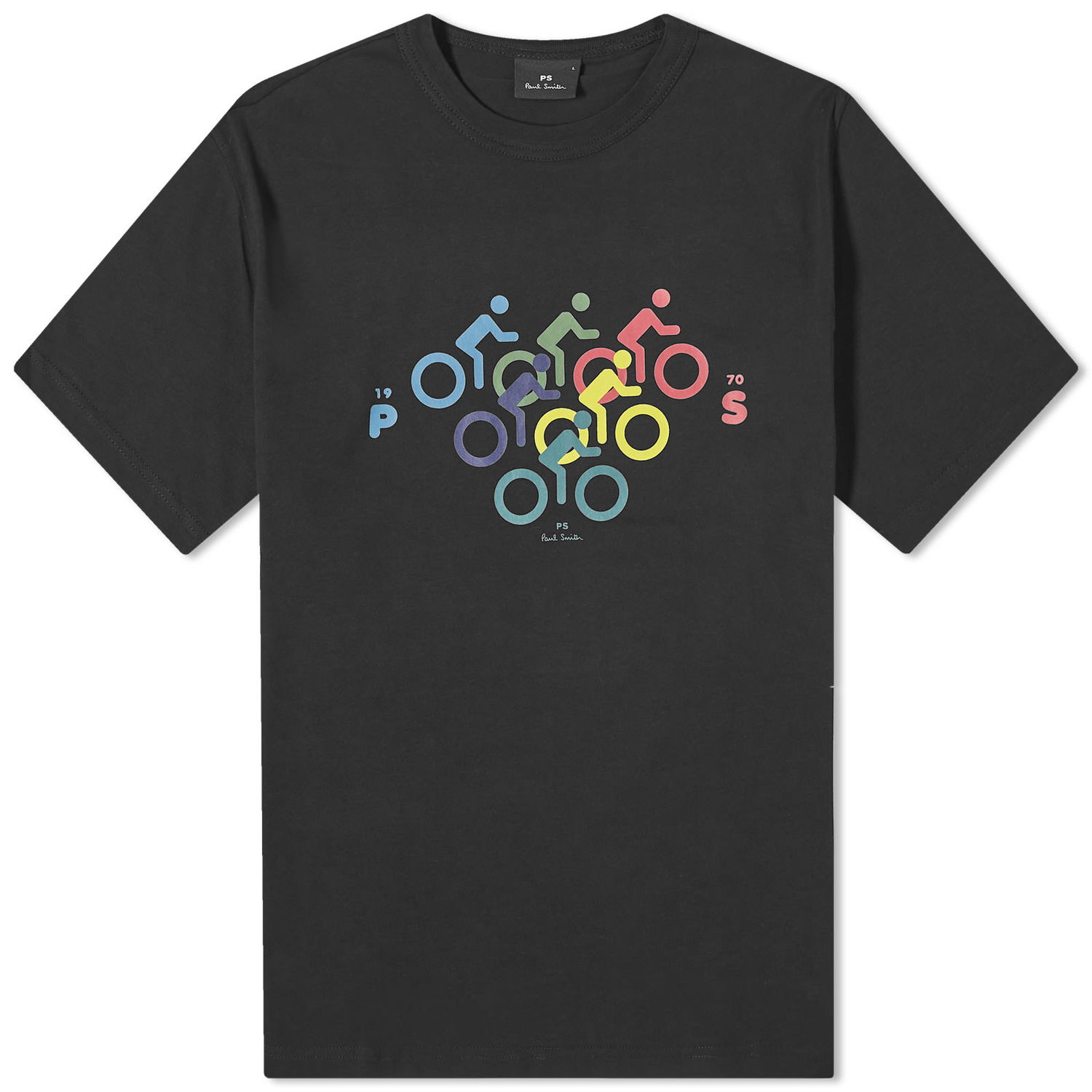 Tričko Paul Smith Paul Smith Multibike Graphic Tee Čierna | M2R-220X-MP4435-79, 0