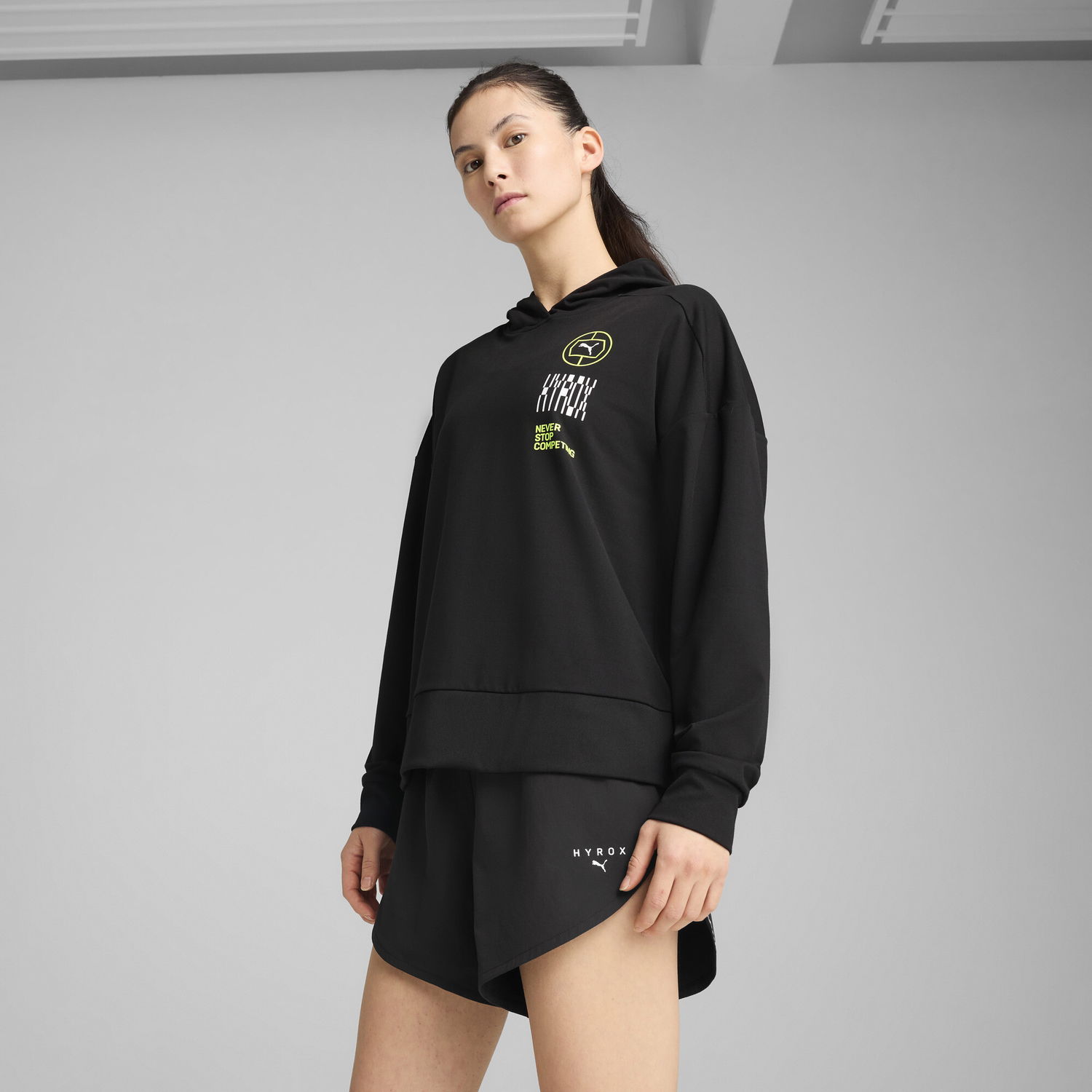 Mikina Puma HYROX CLOUDSPUN Women's Training Hoodie Čierna | 526907_01, 0