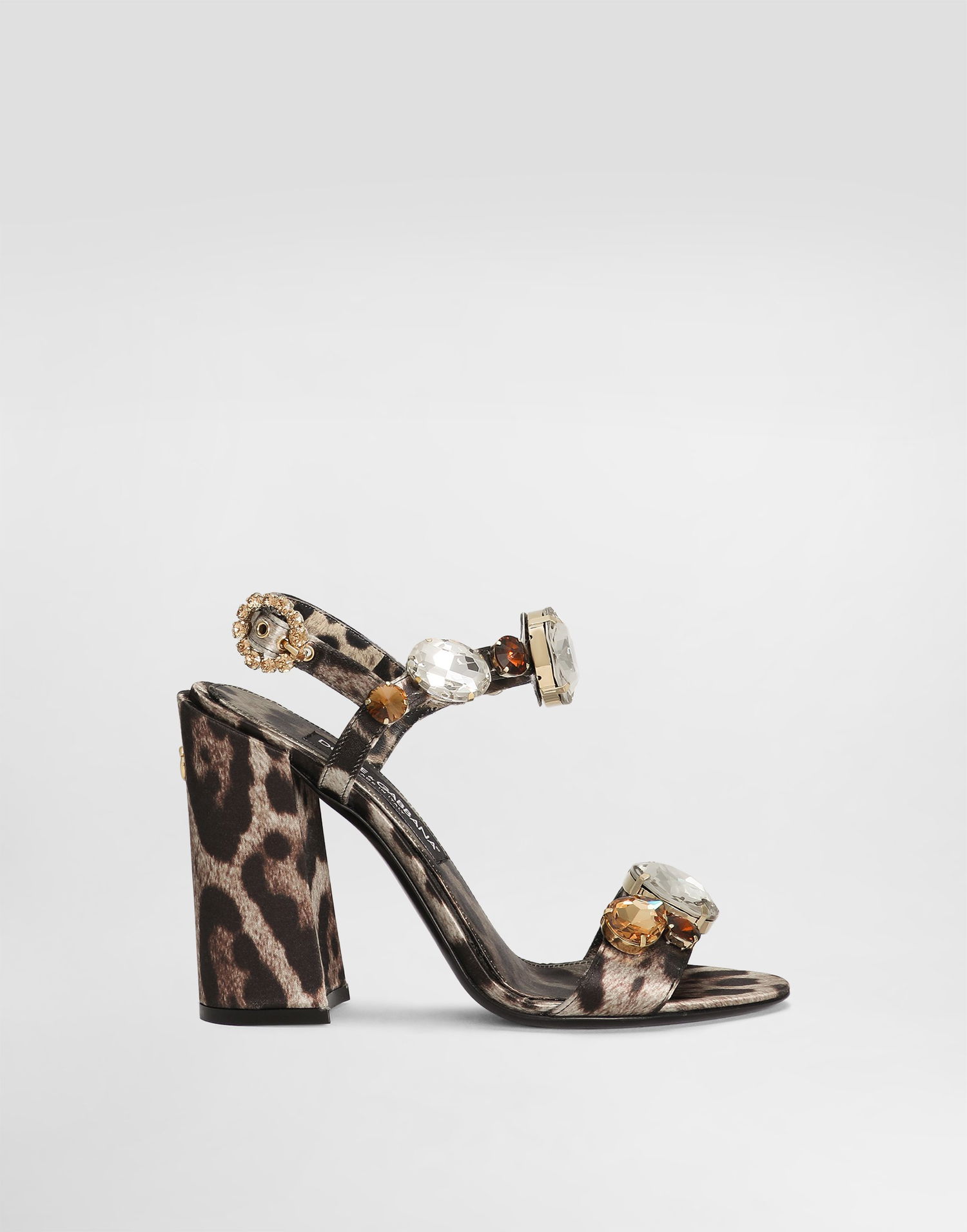 Tenisky a topánky Dolce & Gabbana Satin Sandals With Gemstone Embellishment Hnedá | CR1802A9T45HY13M, 0