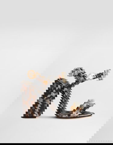 Tenisky a topánky Dolce & Gabbana Satin Sandals With Gemstone Embellishment Hnedá | CR1802A9T45HY13M, 0
