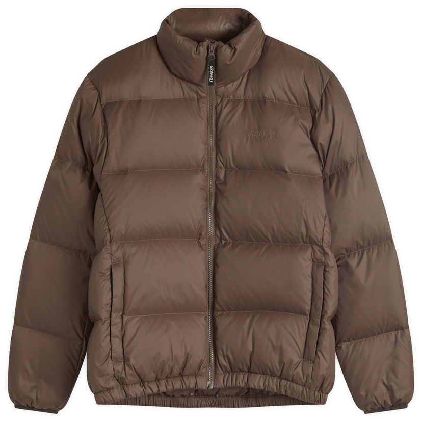 Prešívaná bunda GRAMICCI Down Puffer Jacket Hnedá | G2FU-J013-BRWN