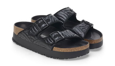 Tenisky a topánky Birkenstock Arizona PAP French Piping Flex Platform Narrow Fit Quilted Sandals Čierna | 1028422, 3