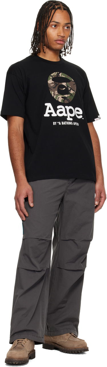 Tepláky AAPE by A Bathing Ape AAPE by A Bathing Ape Main Woven Paneled Sweatpants Šedá | AAPPTMB693XXNBKL, 3