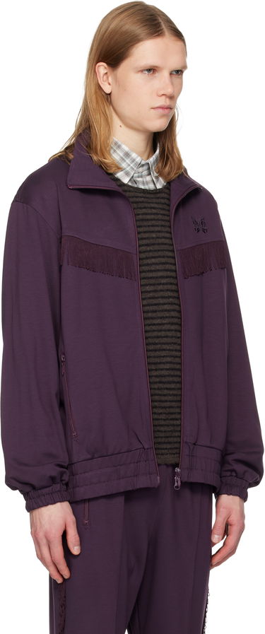 Bunda Needles Fringe Track Jacket Fialová | QV334, 1