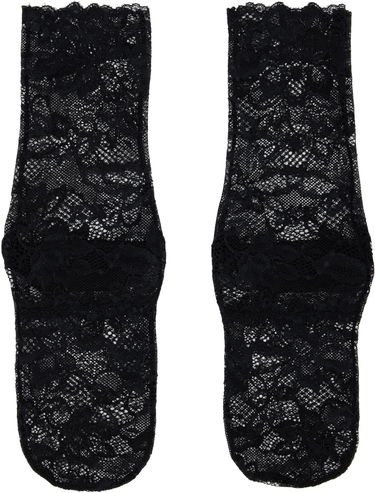 Ponožky UNDERCOVER UNDERCOVER Floral Lace Socks Čierna | UC1E1L04, 0