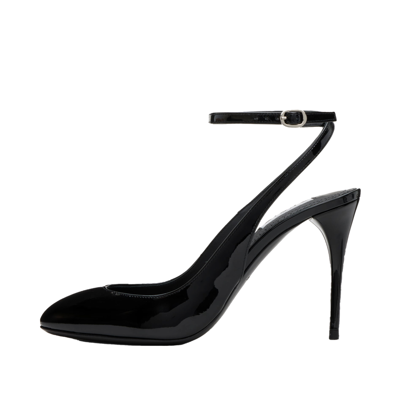 Tenisky a topánky Alaïa Patent Calfskin Slingback Heels Čierna | AA3E052CK168