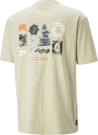 Tričko Puma Puma DOWNTOWN Graphic T-Shirt Béžová | 539181-088, 1