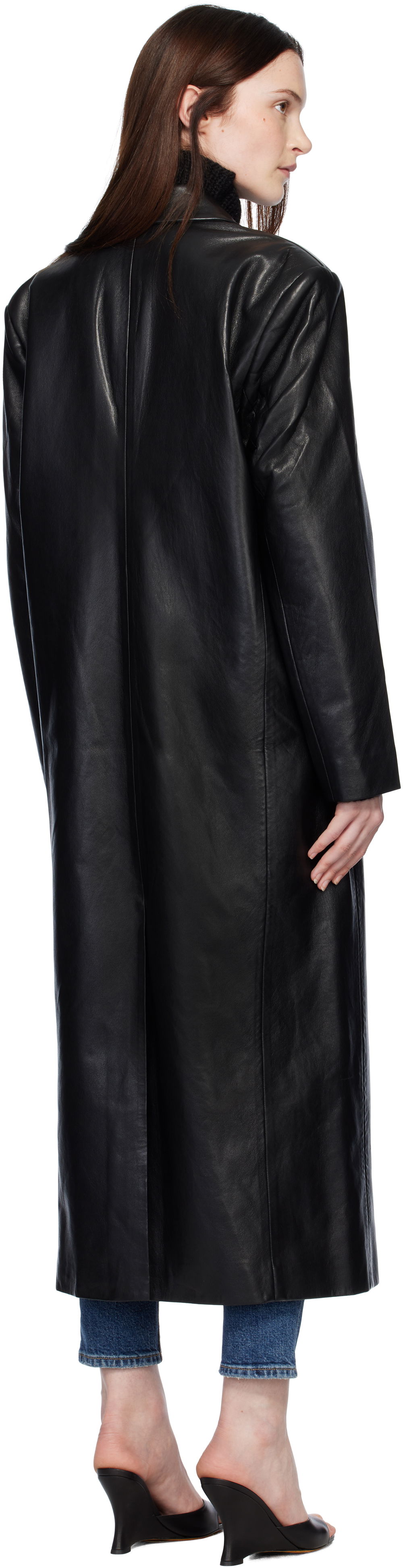 Quinn Oversized Faux Leather Trench