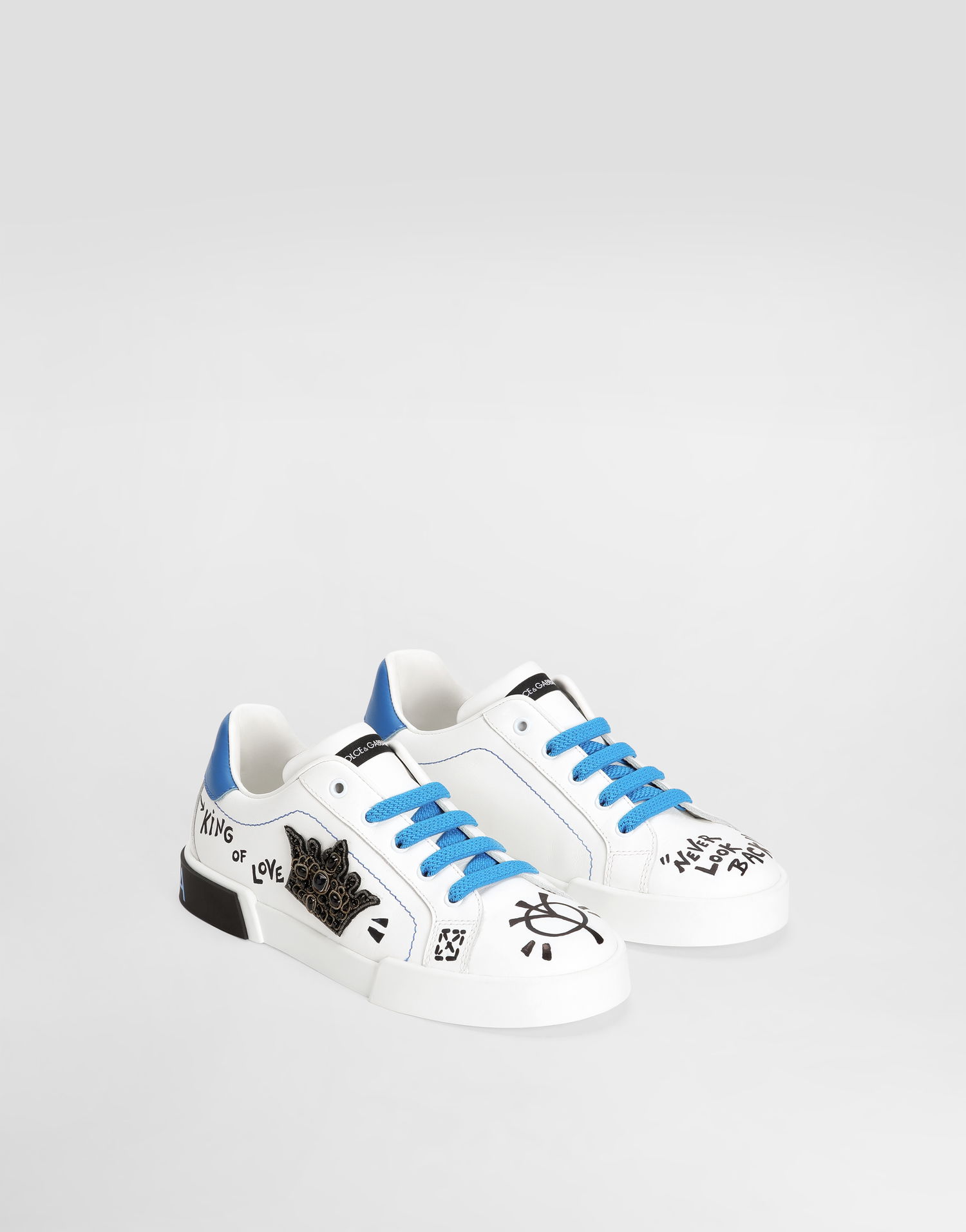 Tenisky a topánky Dolce & Gabbana Portofino Light Nappa Calfskin Biela | DA0702A02198W921, 1