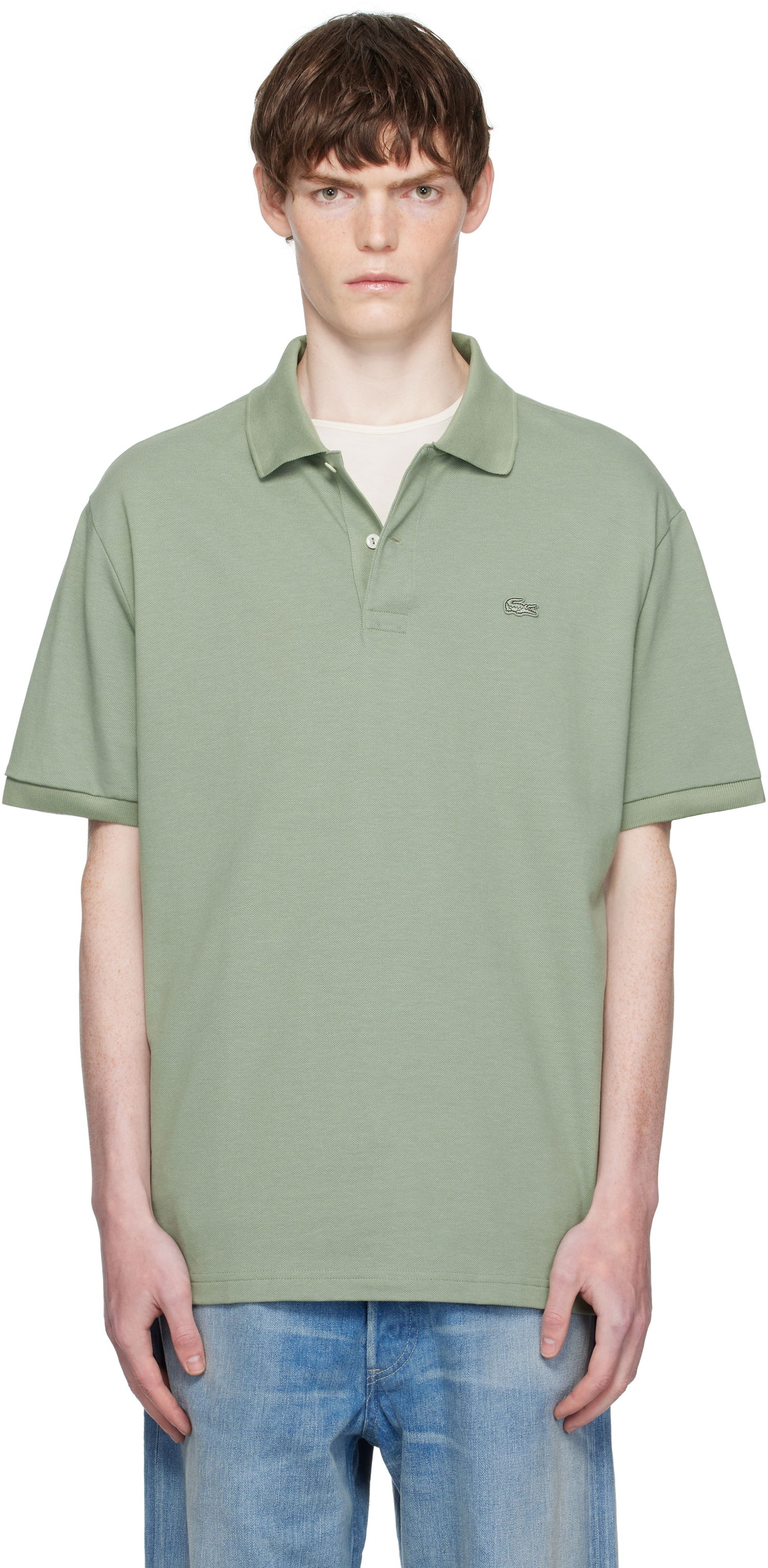 Polo tričko Lacoste Loose Fit Heavy Piqué Polo Zelené | PH7757_S86, 0