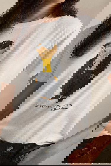 Tričko Polo by Ralph Lauren Polo Bear Graphic Short-Sleeve T-Shirt Biela | 211A87615, 3