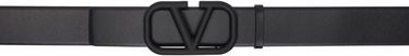Opasok Valentino Valentino Garavani VLogo Signature Calfskin Belt Čierna | 6Y2T0Q87WQG, 0