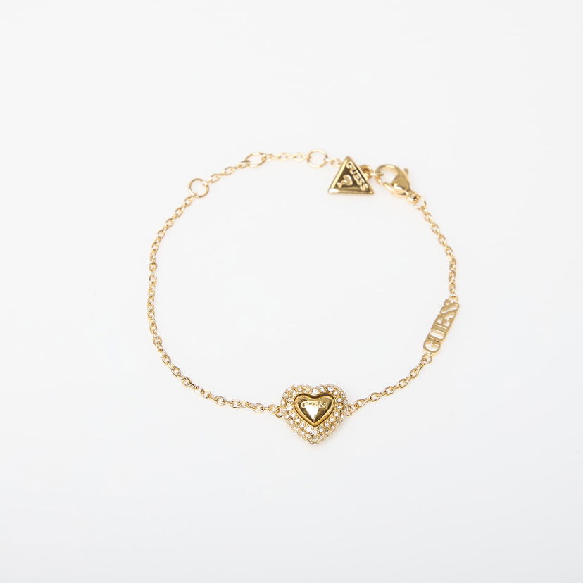 Náramok GUESS Beloved Pave Heart Bracelet Žltá | JUBB05022JW-GOLD