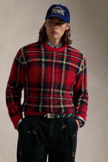 Sveter Polo by Ralph Lauren Plaid Wool Sweater Červená | 710949292, 0