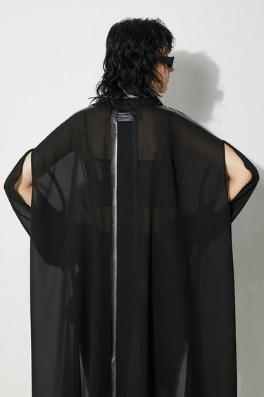Košeľa UNDERCOVER Undercover Asymmetric Sheer Shirt Čierna | UC1D1304.2, 4