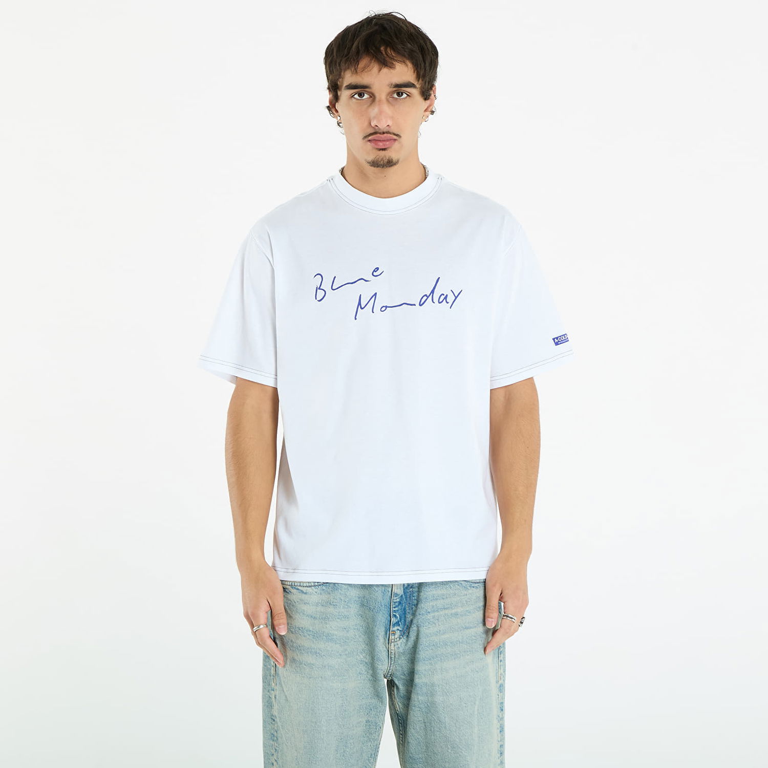 Tričko A-COLD-WALL* A-COLD-WALL* Blue Monday T-Shirt Biela | ACWMTS232 White, 0