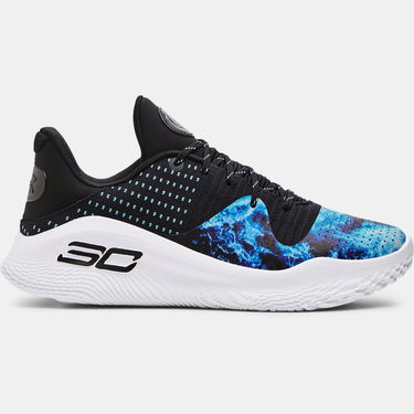 Tenisky a topánky Under Armour Unisex Curry 4 Low FloTro DW Basketballschuhe Schwarz / Sky Blau / Schwarz 44.5 Čierna | 3028115-001, 0