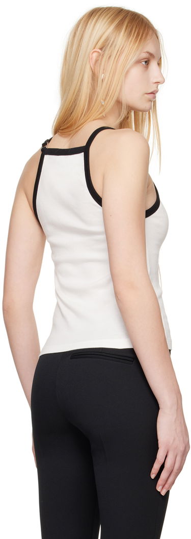 Tielko Courrèges Buckle Detail Tank Top Biela | 124JDE067JS0070, 2