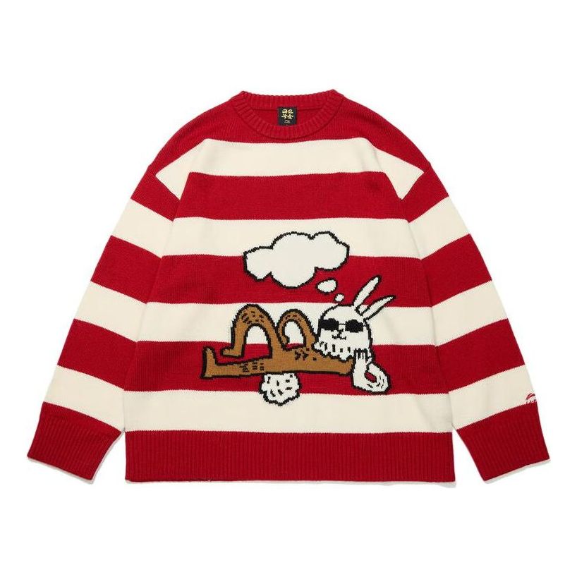 Sveter Li-Ning Cartoon Graphic Sweater Červená | AMBT009-1