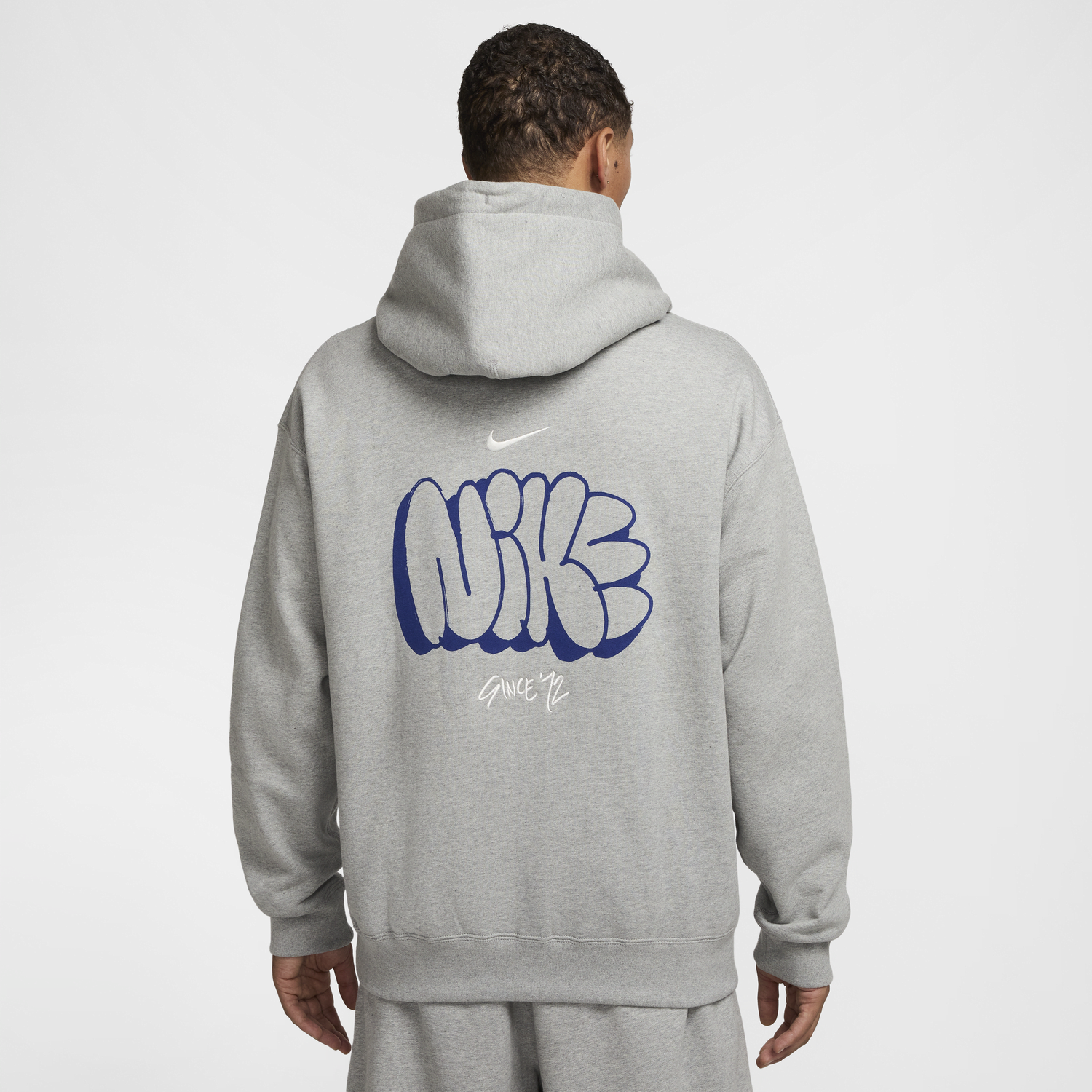 Mikina Nike Fleece Hoodie With Hood Šedá | HQ4181-063, 0