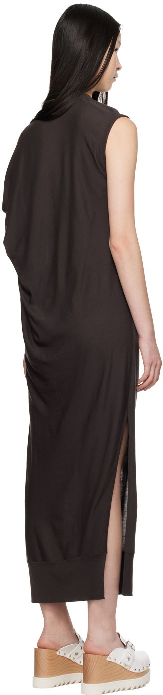 Šaty Stella McCartney Stella McCartney Asymmetric Draped Maxi Dress Hnedá | 6K08153S2500, 2