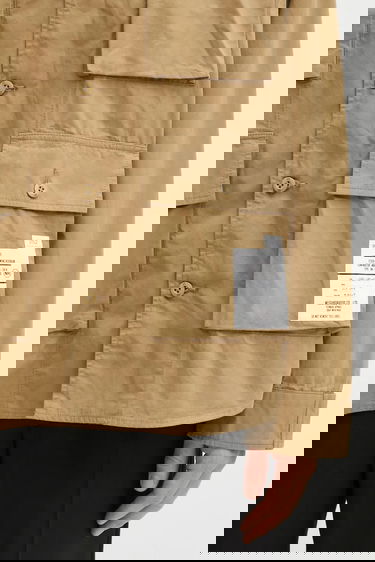 Košeľa Neighborhood NEIGHBORHOOD Utility Long Sleeve Shirt with Classic Collar, Regular Fit, Cotton Béžová | 252AQNH.SHM04, 3