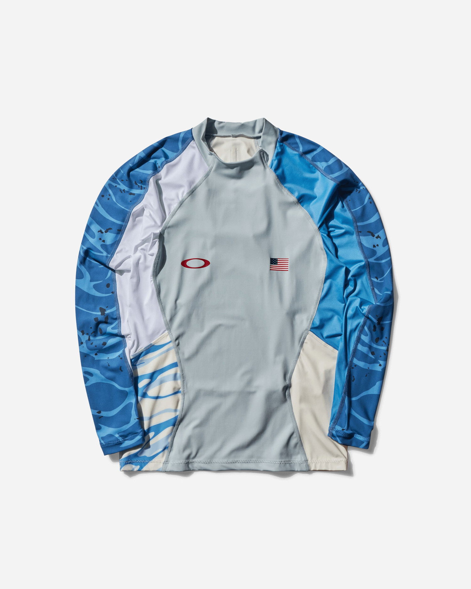 Tričko OAKLEY Team USA Surfing Rashguard Gray Šedá | FOA407814 23B, 1