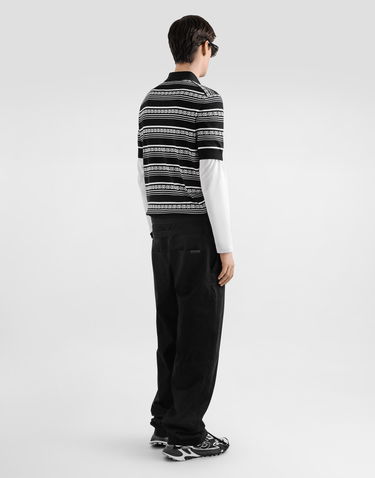 Polo tričko Dolce & Gabbana Dolce & Gabbana Silk Knit Logo Polo Shirt Čierna | GXZ02TJBSN4N0004, 2