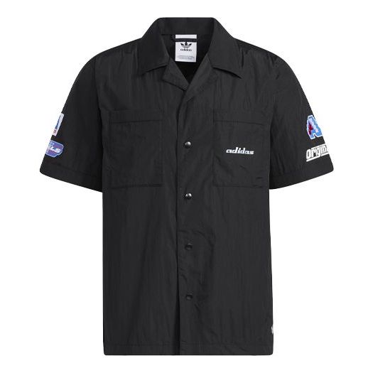 Košeľa adidas Originals Racing Short Sleeve Shirt Čierna | H57828