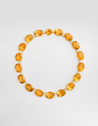 Anna Necklace 18-carat Yellow Gold With Citrines And Diamonds
