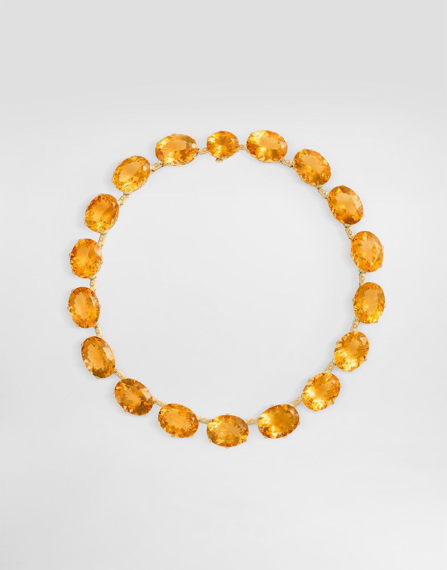 Náhrdelník Dolce & Gabbana Anna Necklace 18-carat Yellow Gold With Citrines And Diamonds Oranžová | WNSB1GWCTR1ZOO00, 0
